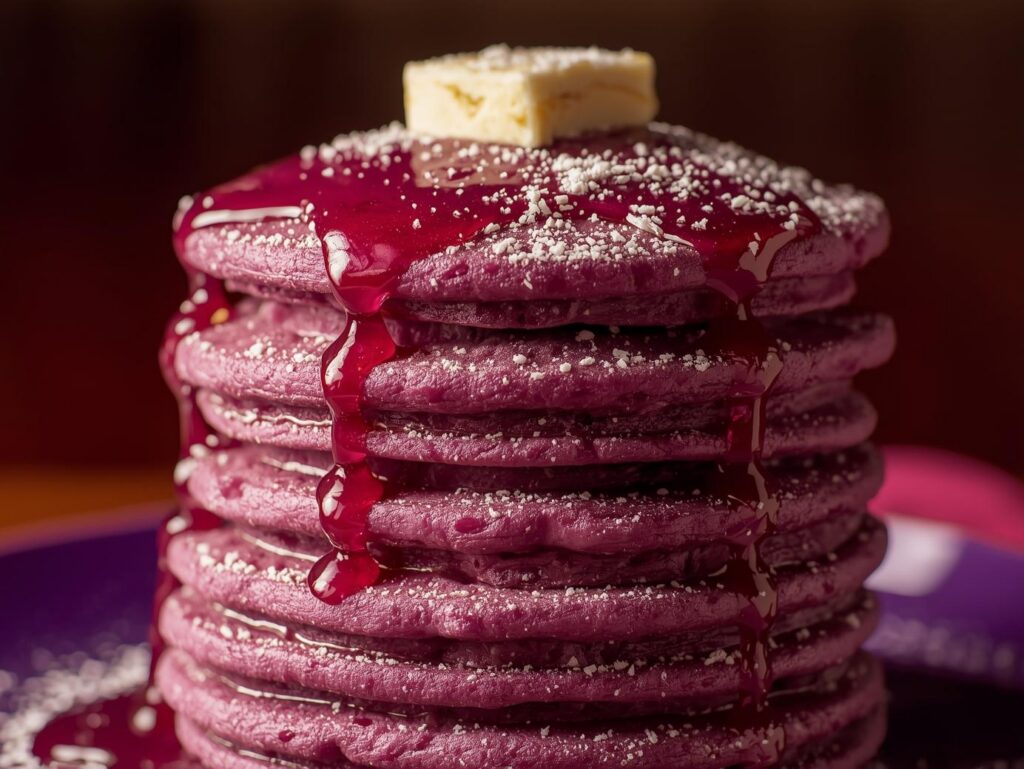 Ube Mochi Pancakes