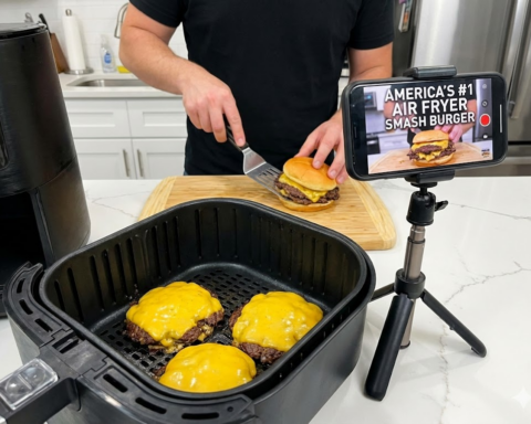 Air Fryer Smash Burger Recipe