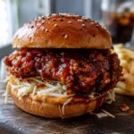crispy gochujang chicken burger viral recipe