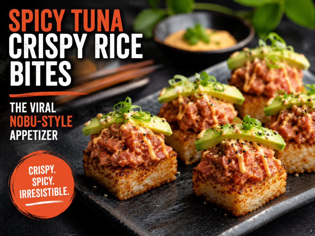 Spicy Tuna Crispy Rice Bites