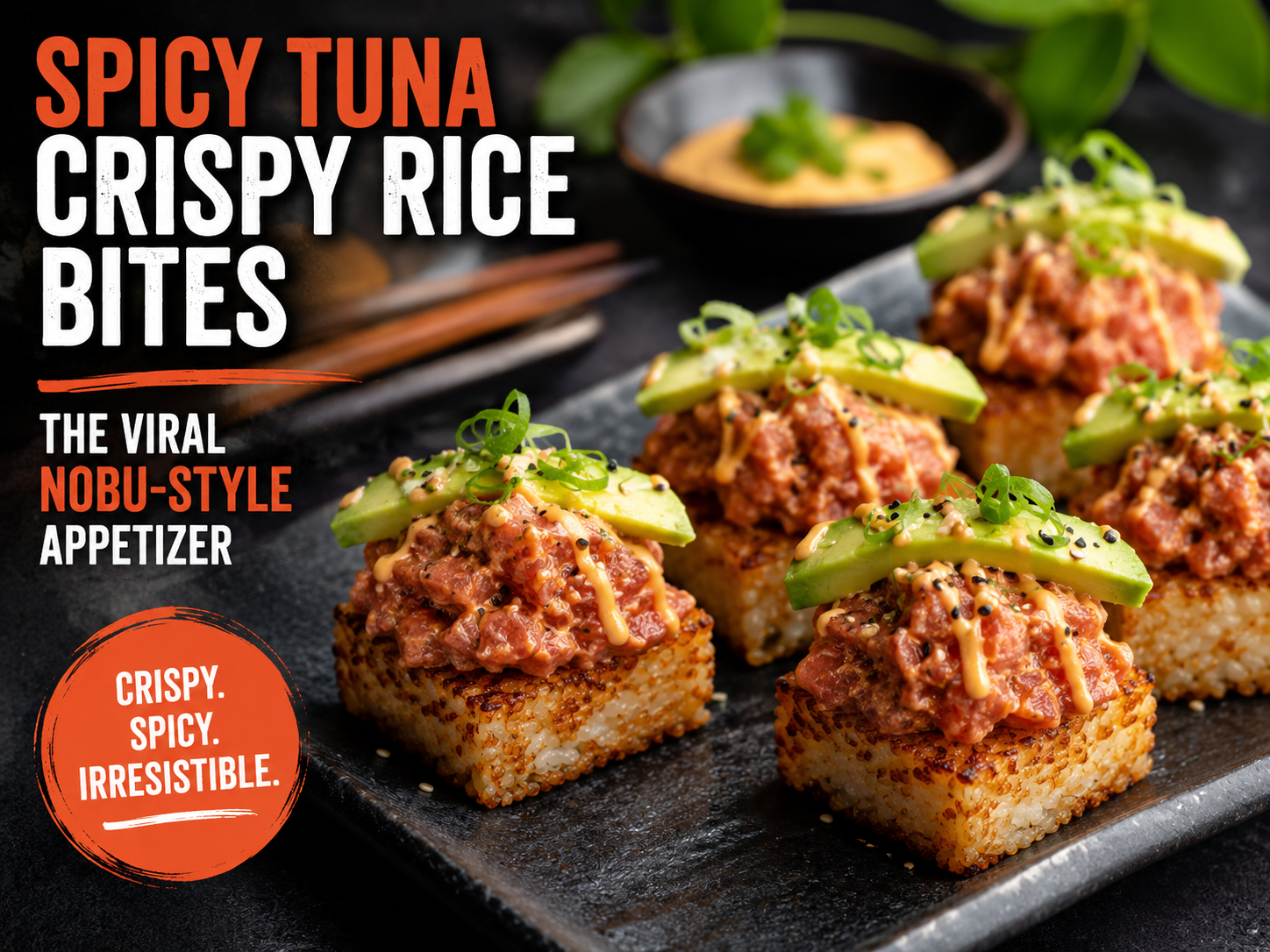 Spicy Tuna Crispy Rice Bites