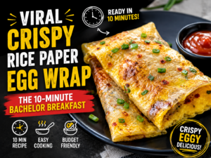 Viral Crispy Rice Paper Egg Wrap