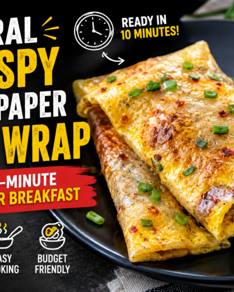 Viral Crispy Rice Paper Egg Wrap